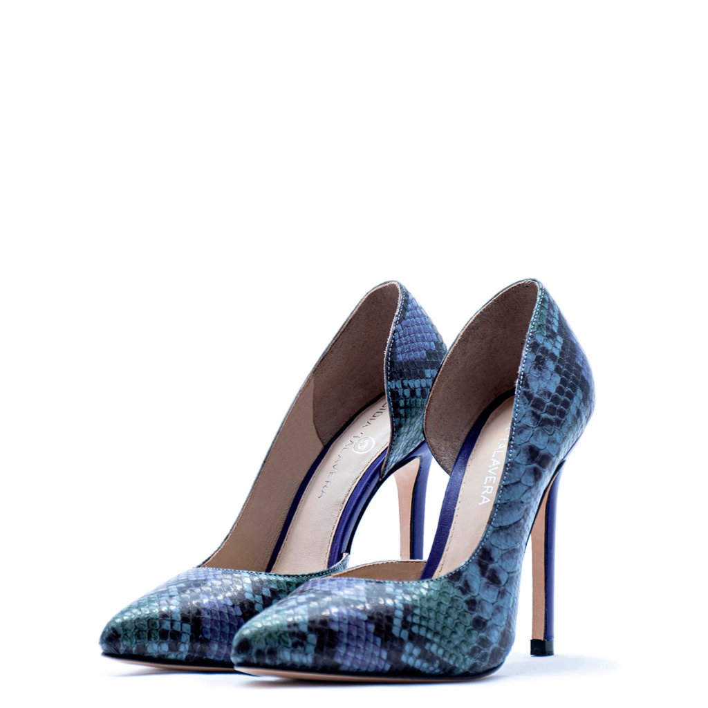 black and blue heels for men and women