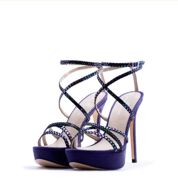 Purple Strappy Sandal heels for men and women