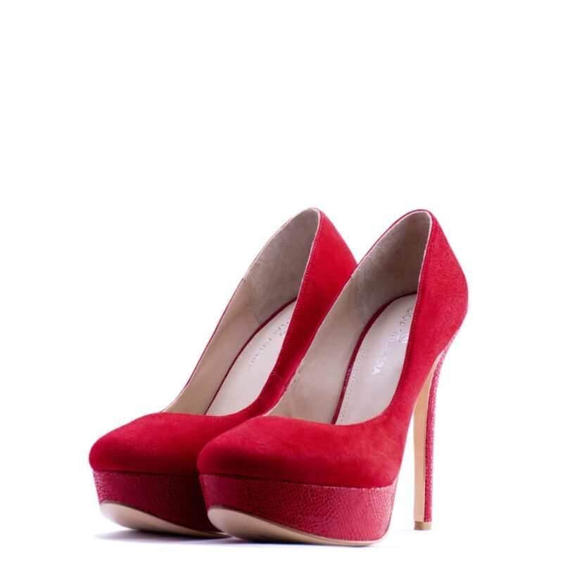 red platform high heels for men and women