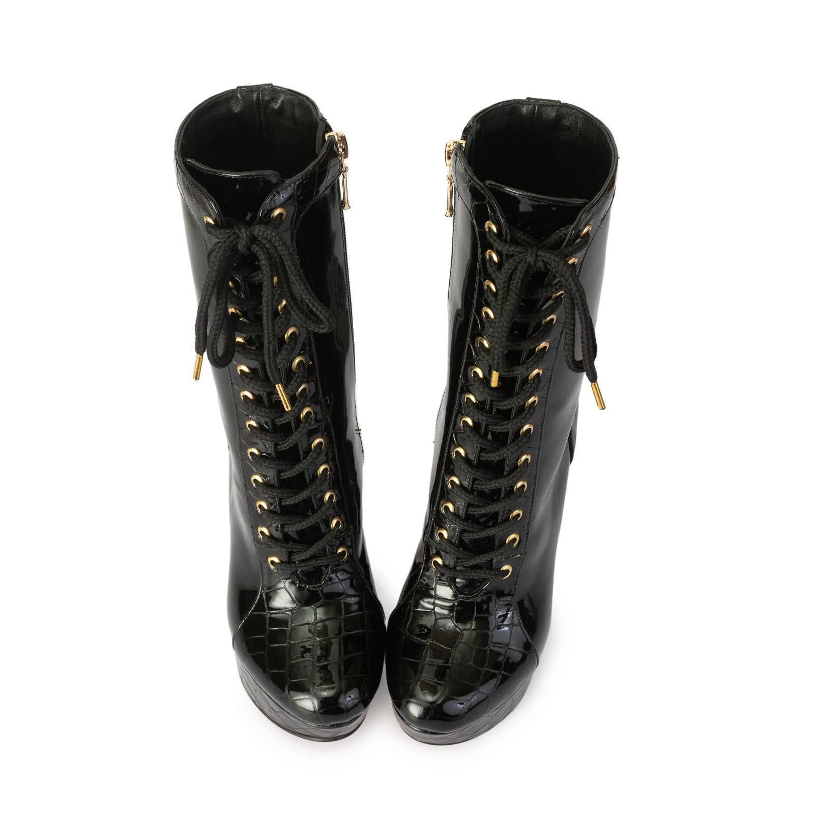 Sexy mid-calf black boots