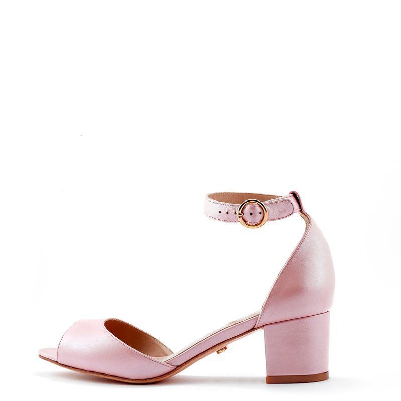 Pink Block Heel Sandals | Sandals with Block Heel